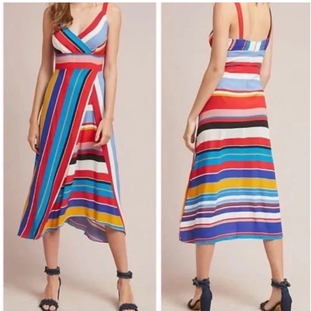 Anthropologie x Tracy Reese Stripe Midi Dress